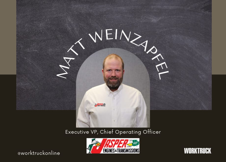 Jasper Promotes Weinzapfel to Chief Operating Officer