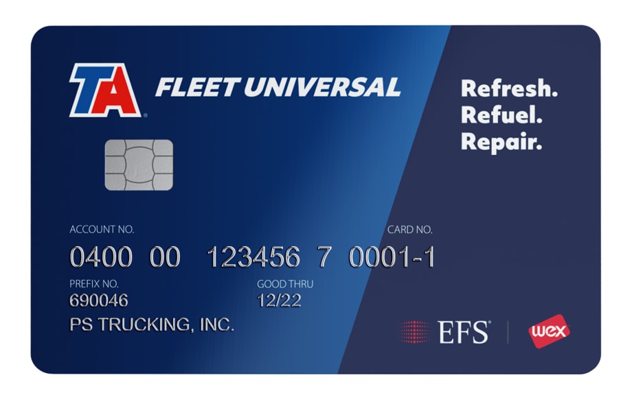 TA, Wex Launch Fleet Card Payment Program