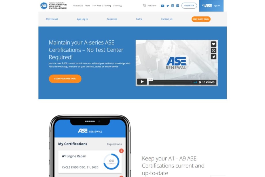 New Video Highlights Ease of Use of ASE Renewal App