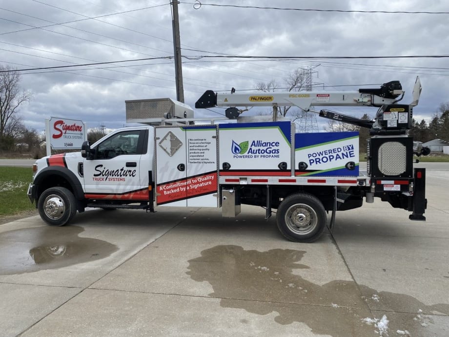 Alliance AutoGas Showcases Propane Autogas Crane Truck