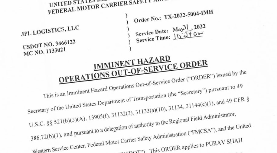 Reincarnated Carrier Put out of Service as Imminent Hazard