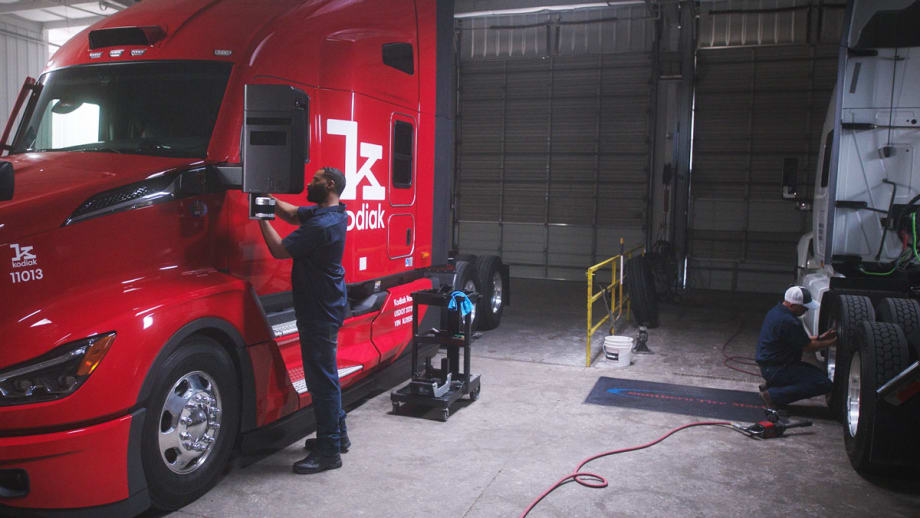 Kodiak: Ease of Sensor Replacement a Step toward Autonomous-Truck Deployment