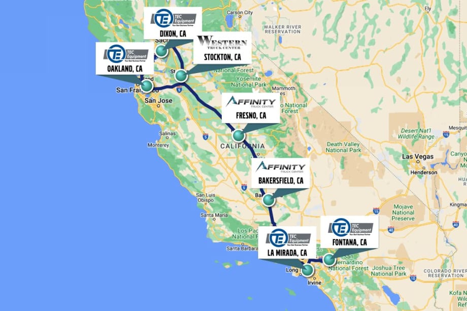 Volvo Trucks Building Electrified Charging Corridor in California