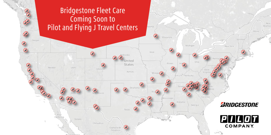 Pilot, Bridgestone Introduce Fleet Tire Monitoring, Service Network