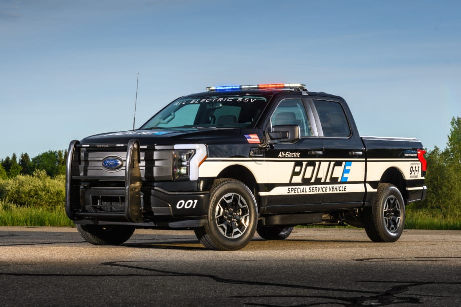 Ford Pro Reveals All-Electric Pickup Truck Purpose-Built for Law Enforcement