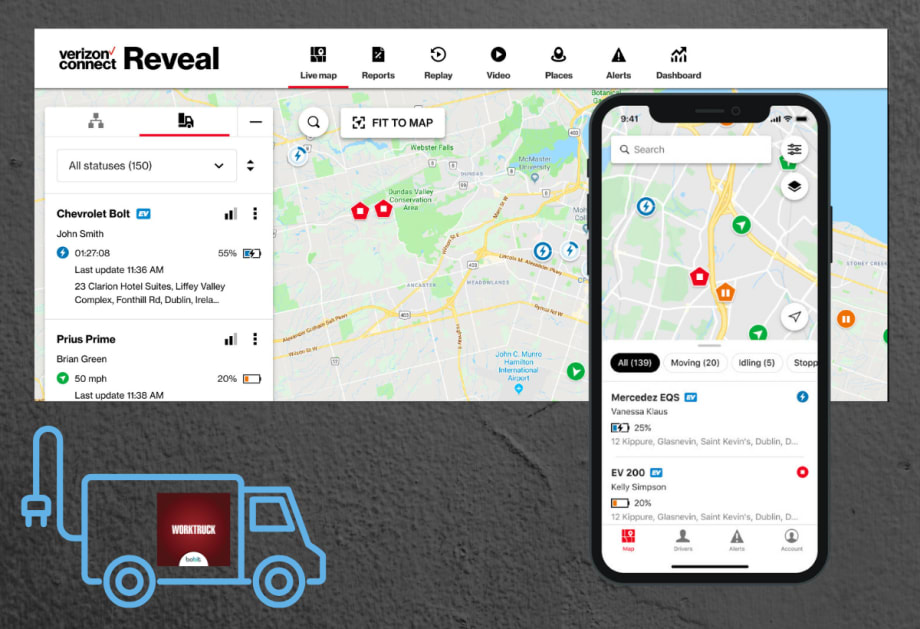 Verizon Connect Adds New EV Features to Reveal