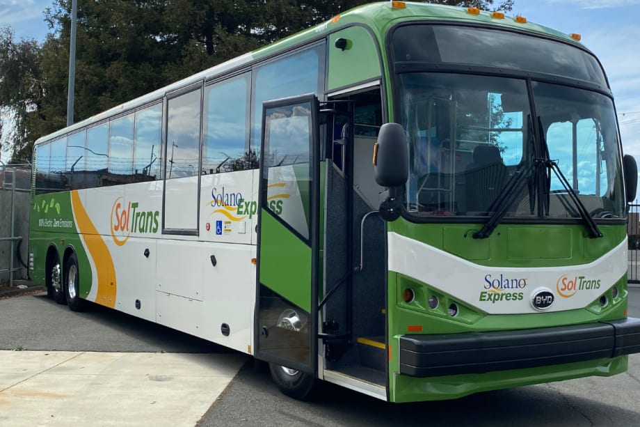 SolTrans to Celebrate Solano County’s First Battery-Electric Highway Bus