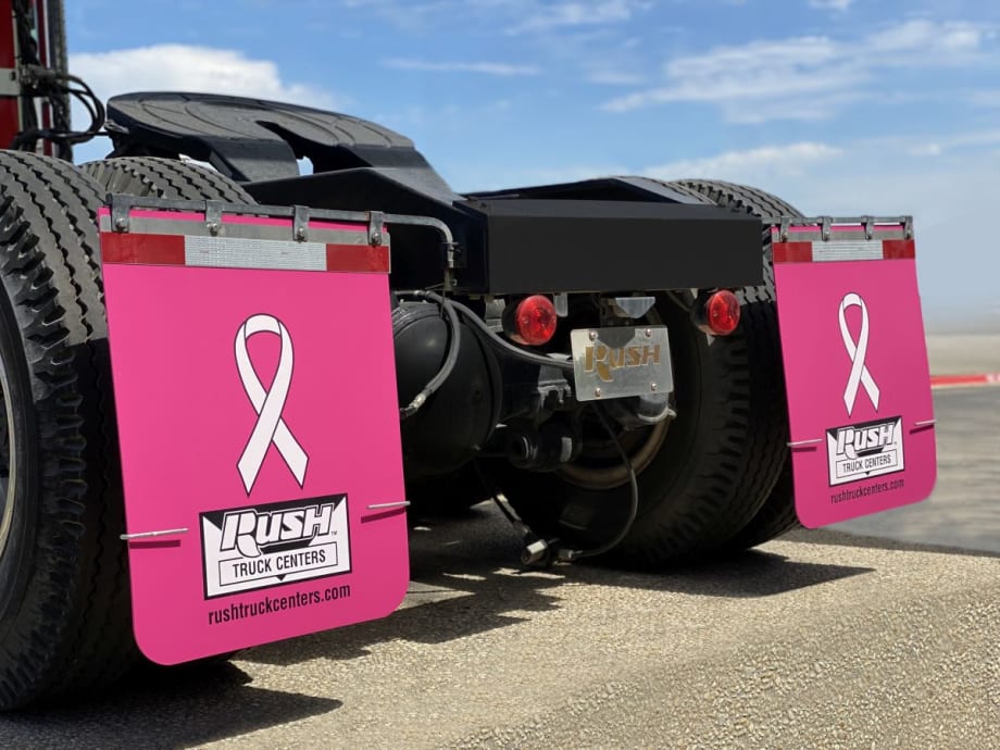 Pink Mudflaps Recognize Breast Cancer Awareness Month