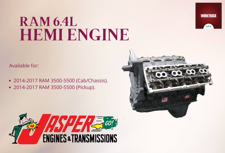 New Availability for Jasper's RAM 6.4L HEMI Engine