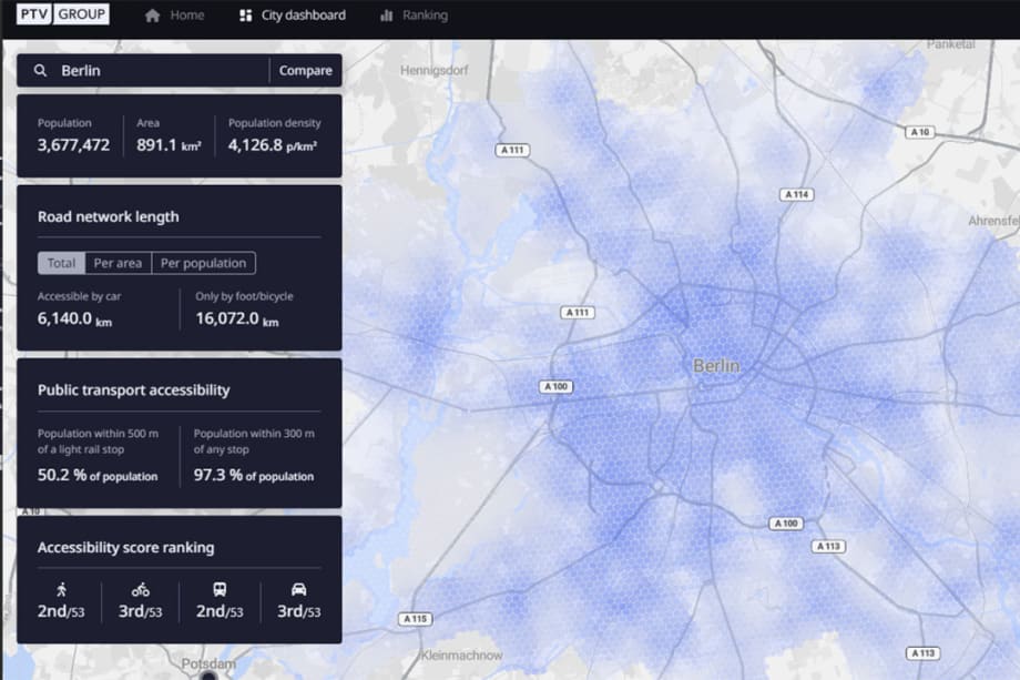 PTV Group to Launch New Dashboard to Show Accessibility
