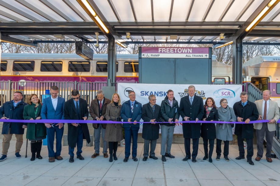 MBTA Celebrates Completion of Contract for South Coast Rail Main Line Construction