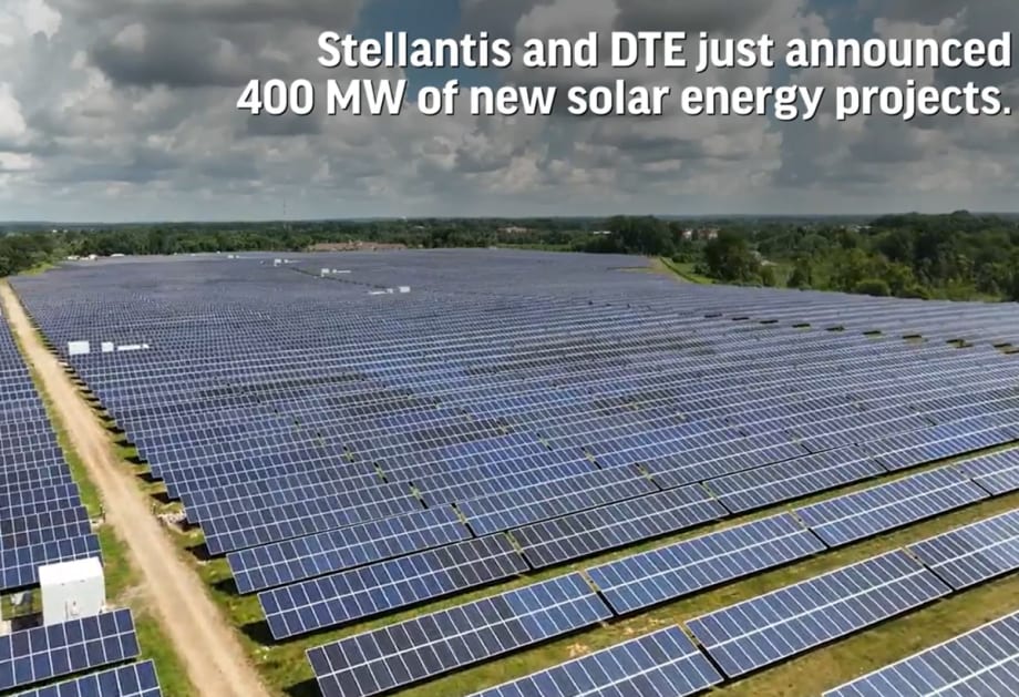 Stellantis & DTE Energy to Add 400 Megawatts of New Michigan Solar Projects
