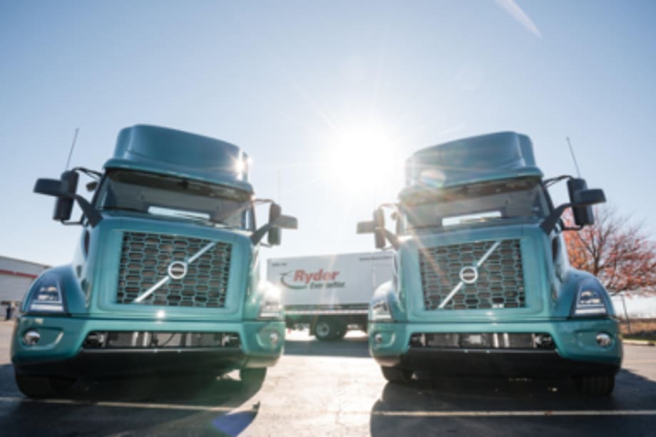 Ryder Deploys Volvo VNR Electric Trucks
