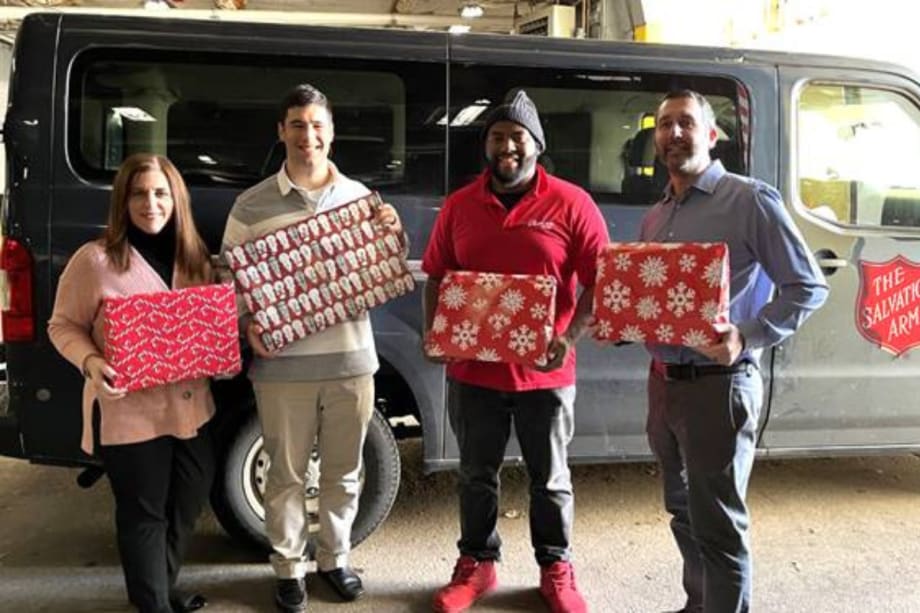 Transervice Delivers Presents to Salvation Army