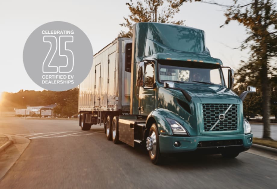 Over 25 Volvo Trucks Certified EV Dealers in North America