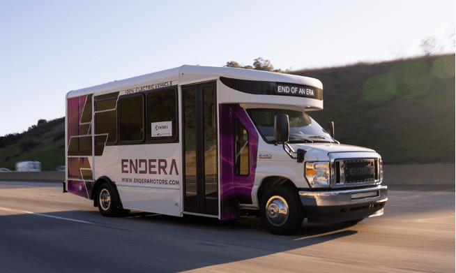 Endera Unveils 2023 All-Electric Shuttle Model