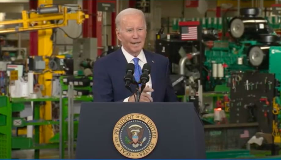 Biden Visits Cummins Facility, Addresses Hydrogen Efforts