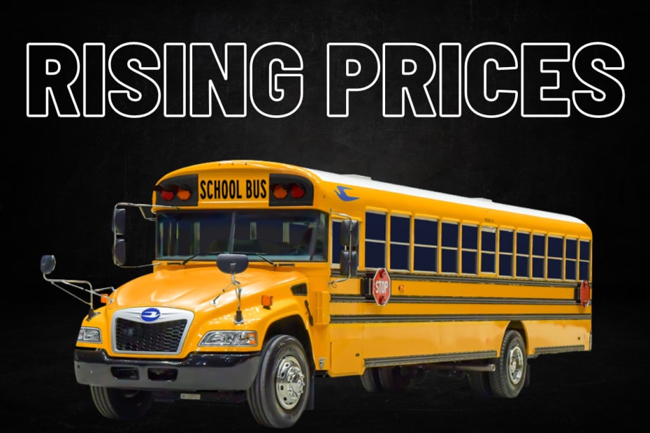 Price Increases Announced for All Blue Bird School Bus Models