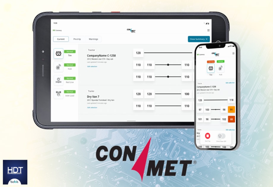 ConMet's Digital Driver App Gives Real-Time Telematics Data