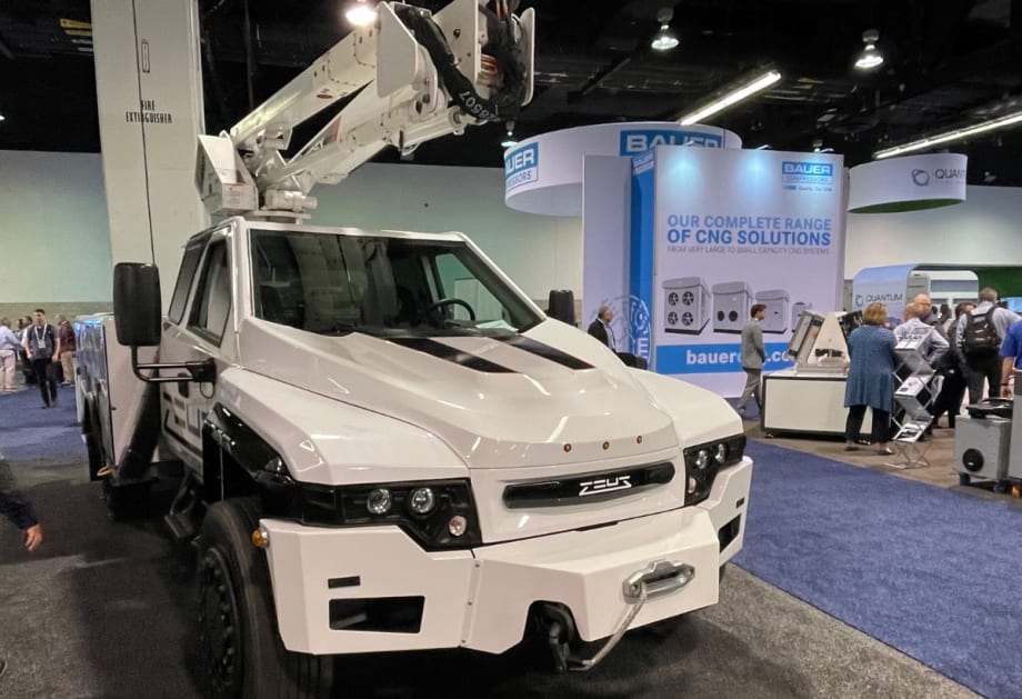 Zeus Showcases Terex All-Electric Class 5 Bucket Truck 