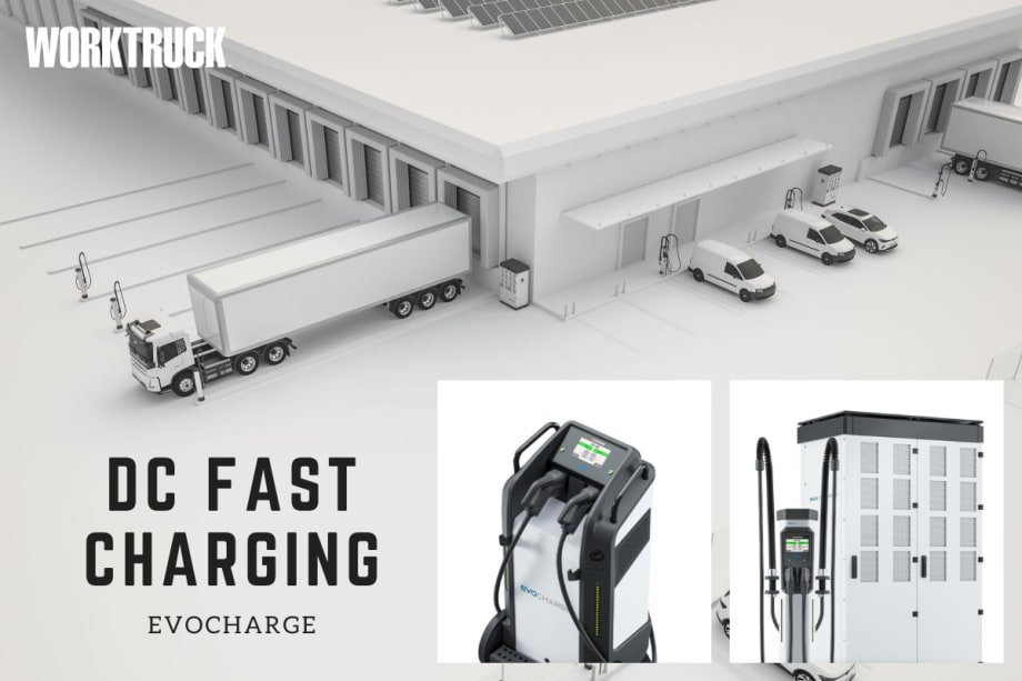 EvoCharge DC Chargers Power Up Medium- & Heavy-Duty Electric Trucks