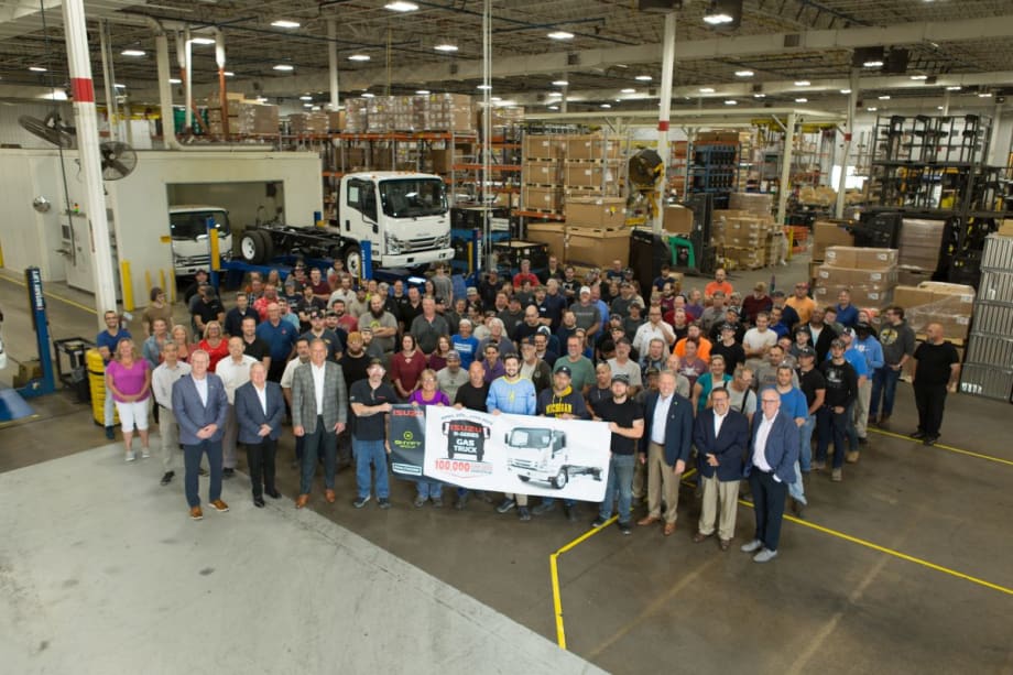 Isuzu Produces 100,000th N-Series Gas Truck