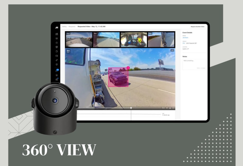 Motive's AI Omnicam Provides 360 Degree Truck View