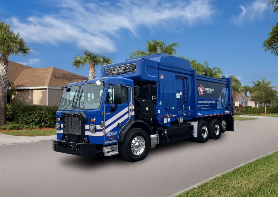 Republic Services Adds First Electric Refuse Collection Truck to Fleet