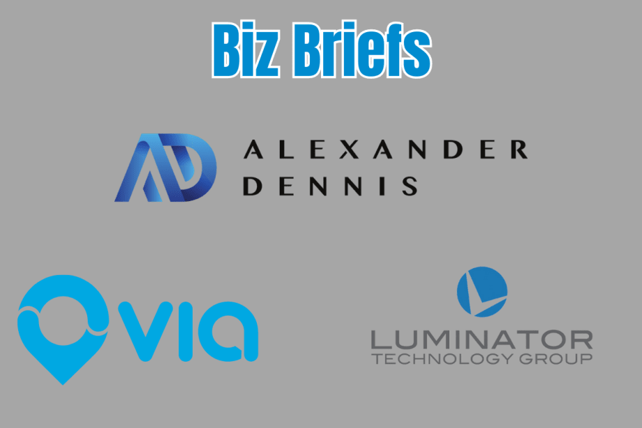 Biz Briefs:  BYD–Alexander Dennis, Via, and More