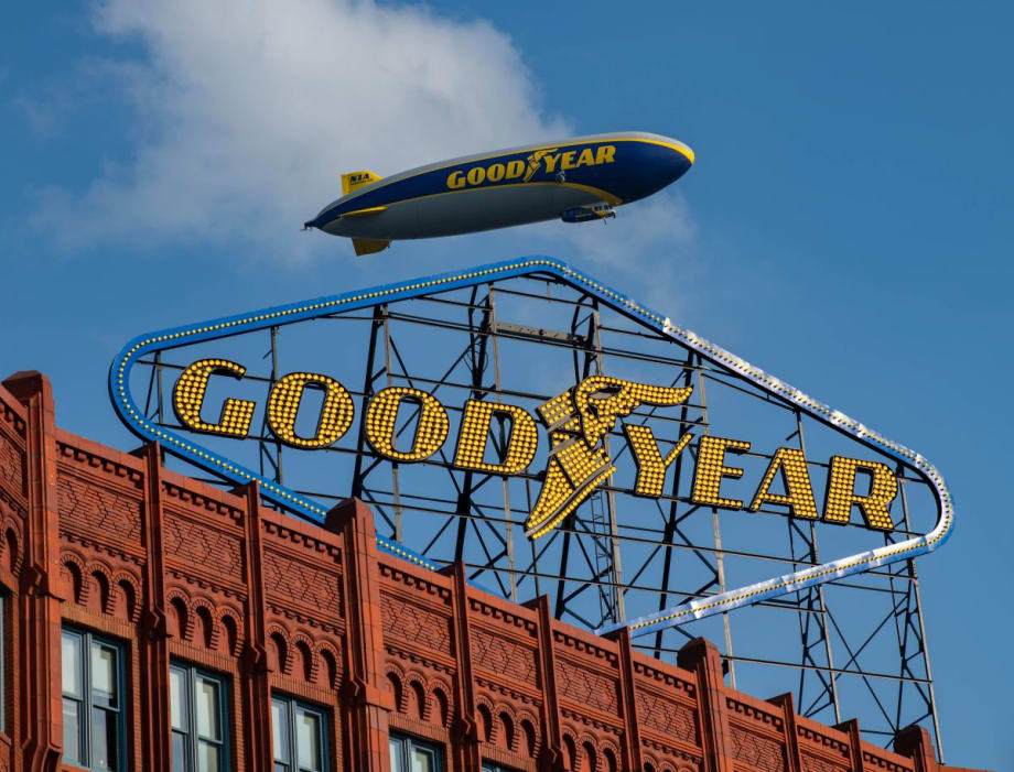 Reviving History: Goodyear's Sign Shines on 125th Anniversary
