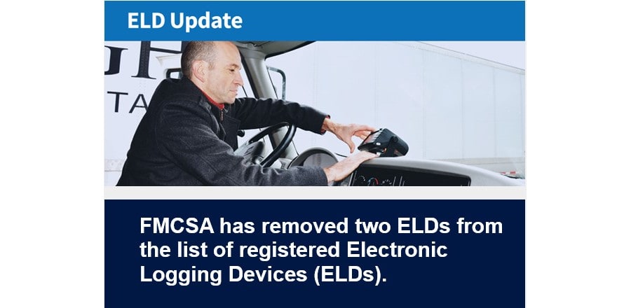 FMCSA Removes 2 ELDs from List of Registered Devices