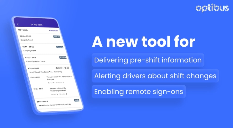 Optibus Launches Driver-Depot Management App