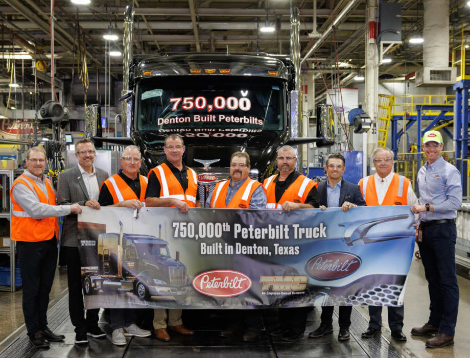 Peterbilt Produces 750,000th Truck at the Denton Manufacturing Facility