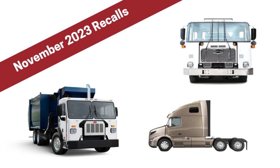 Stay Informed: Heavy Truck Recalls in November 2023