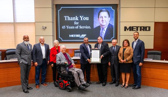 Houston METRO Honors Retiring President/CEO Tom Lambert