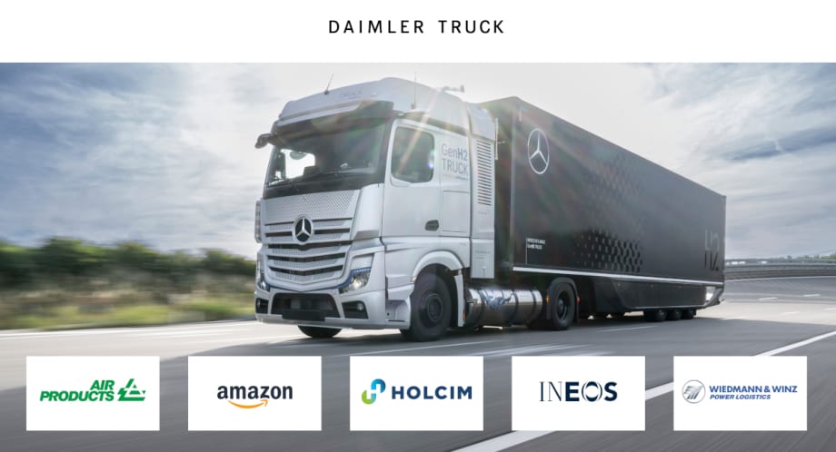 Daimler to Test Hydrogen Fuel Cell Trucks with Customer Fleets