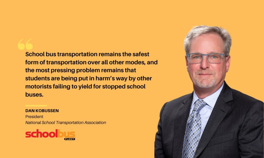 Quote from article and image of Dan Kobussen, president NSTA