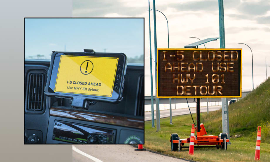 Drivewyze in-cab virtual alerts.