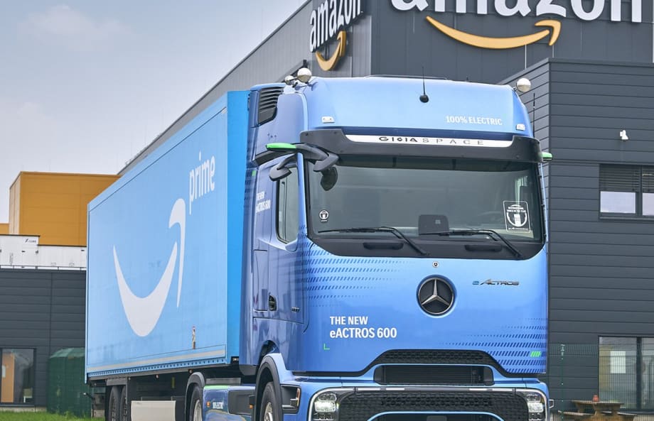 Amazon Places Places Largest eActros Truck Order