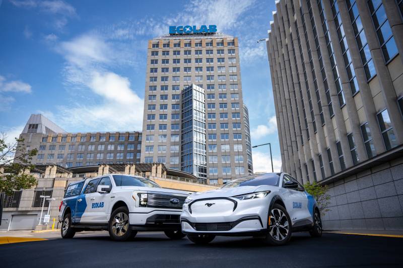Ecolab Selects Ford Pro to Accelerate North American EV Fleet