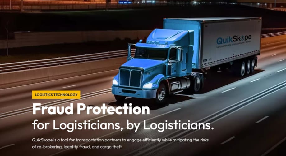 QuikSkope Launches Freight Theft and Fraud Protection Tool