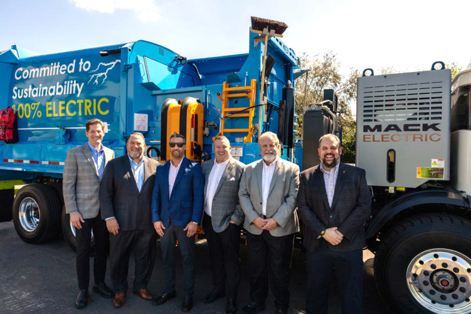 Coastal Waste & Recycling Takes Delivery of Mack LR Electric 