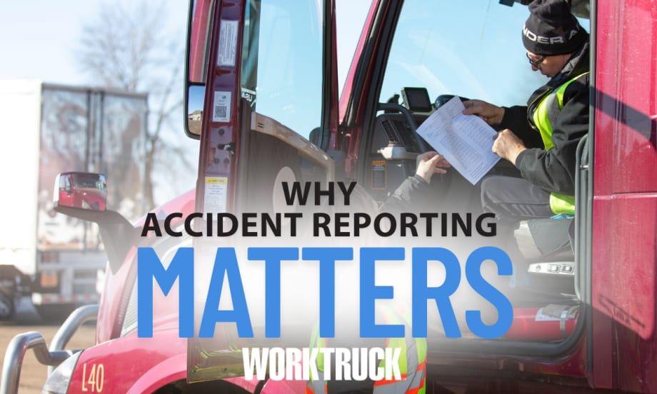 Large truck with why accident reporting matters