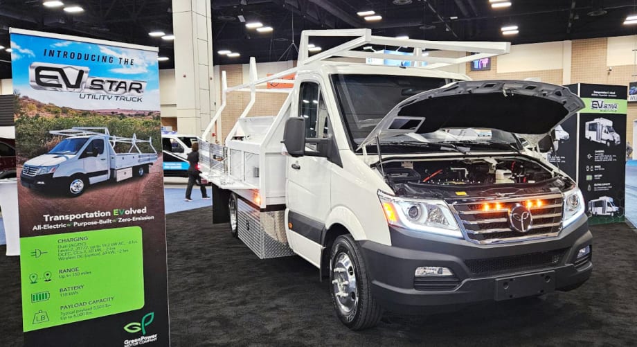 GreenPower Unveils EV Star Utility Truck at NAFA