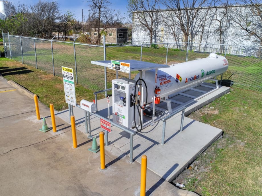 A propane autogas refueling station