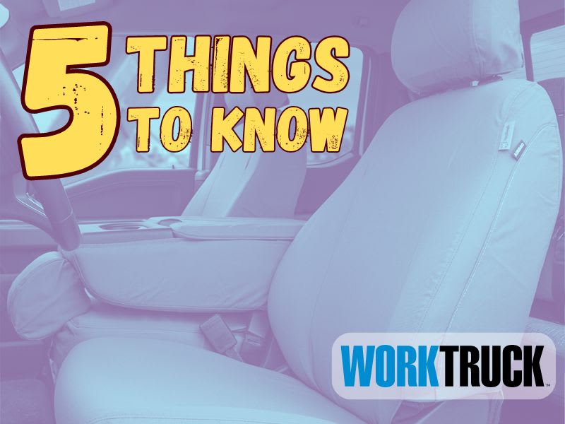 5 Things to Know When Buying Work Truck Seat Covers