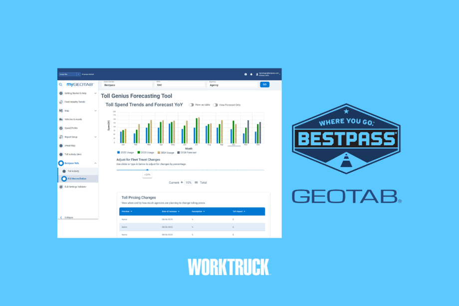 Bestpass Releases New Integrated Toll Data and Reporting Tools for Geotab Users 