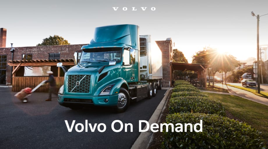 A Class 8 Volvo VNR Truck in teal.
