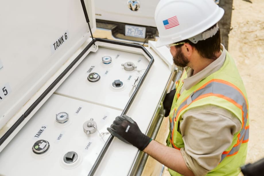 A fleet driver operating the multicube