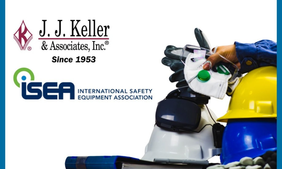 Visual identity of J Keller International Safety Association, highlighting its mission to enhance safety and compliance globally.